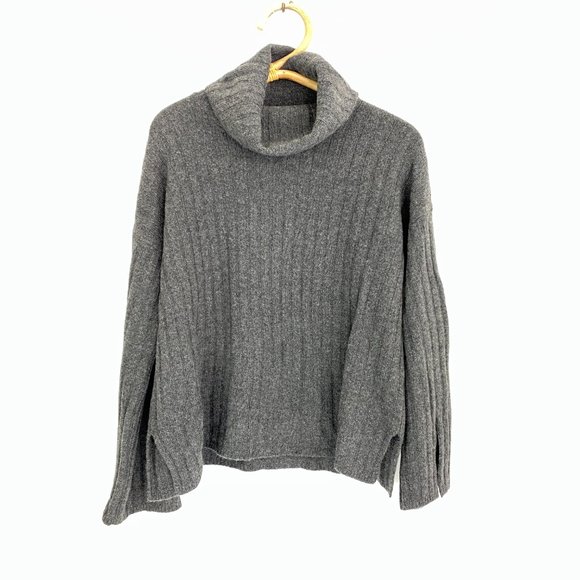 Madewell Sweaters - Madewell Cashmere High Cowl Neck Sweater Slits XS
